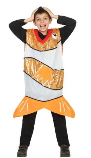400-1413.jpg FATO DE CARNAVAL PEIXE LARANJA 3-4 ANOS 30770