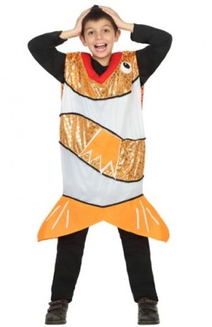 400-1414.jpg FATO DE CARNAVAL PEIXE LARANJA 5-6 ANOS 30771