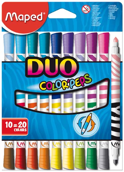 MARCADORES DUO COLORPEPS CAIXA 10