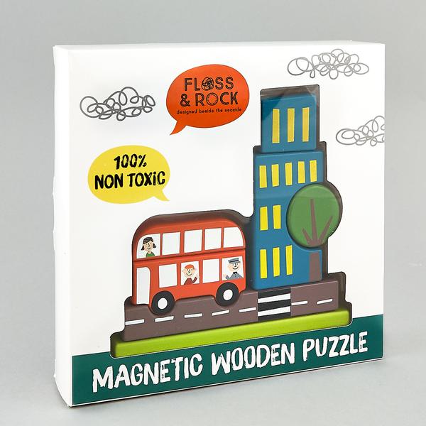 FLOSS & ROCK-  PUZZLE 3D MAGNETICO CIDADE 33P2157