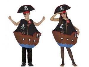 400-1354 FATO DE CARNAVAL BARCO PIRATA 3-4 ANOS 26692