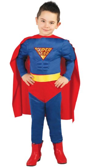 400-1455 FATO CARNAVAL SUPER HOMEM MUSCULADO 10-12 ANOS 82672