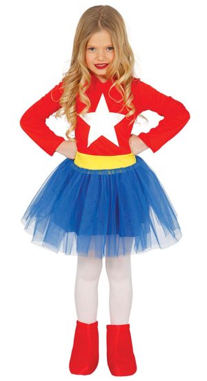 400-1468 FATO CARNAVAL SUPER GIRL 10-12 ANOS 83215