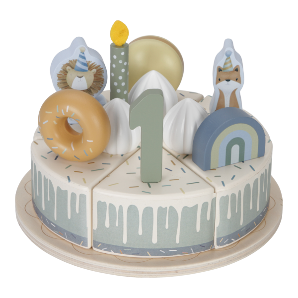 LITTLE DUTCH- BOLO DE ANIVERSARIO EM MADEIRA AZUL LD8016