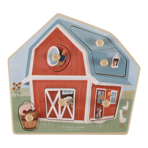 LITTLE DUTCH- PUZZLE DE MADEIRA LITTLE FARM LD7158