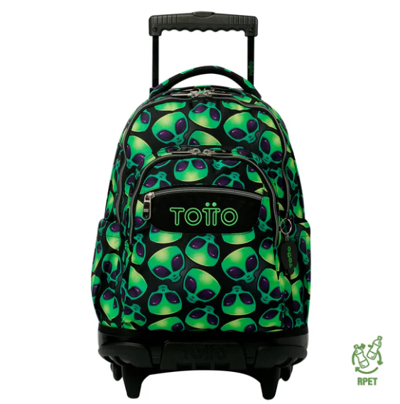 TOTTO-MOCHILA C/RODAS RENGLONES P6DS