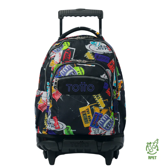 TOTTO-MOCHILA C/RODAS RENGLONES P8C5