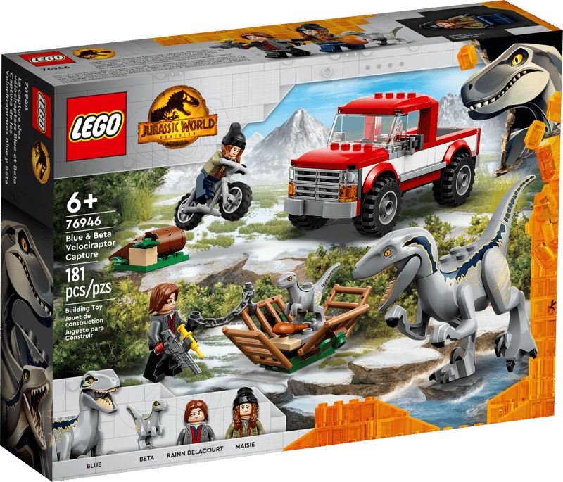 LEGO 76946 CAPTURA DOS VELOCIRAPTORES BLUE E BETA