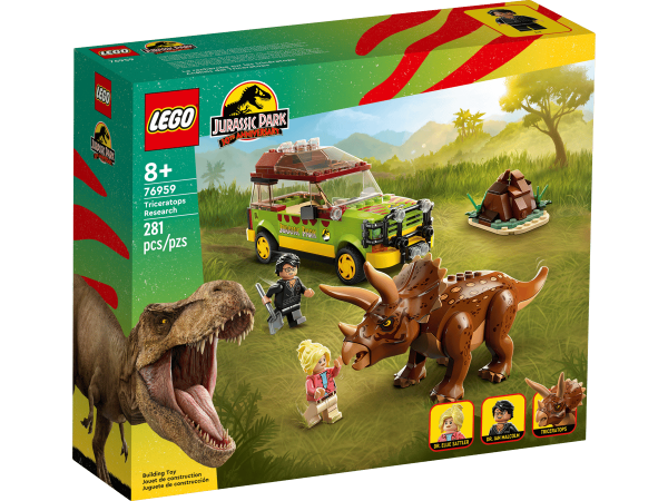 LEGO JURASSIC PESQUISA DE TRICERATOPS 76959